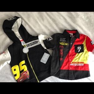 CARS sweatshirt and shirt 3T - Disney store NWT